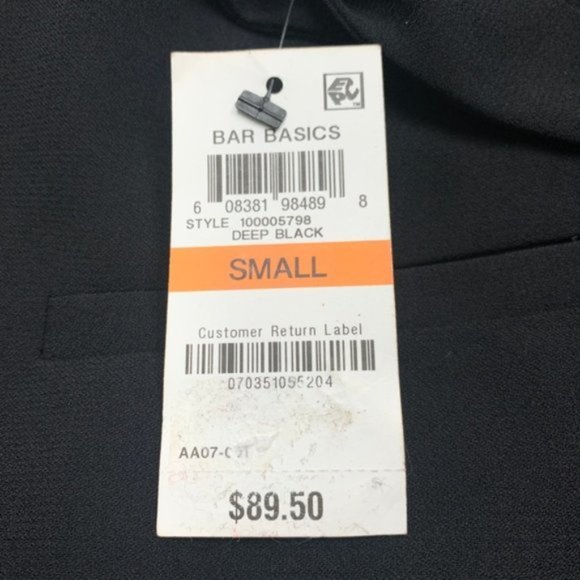 NWT BAR III Black 3/4 Tie-Sleeve Blazer #C18 - Picture 7 of 8